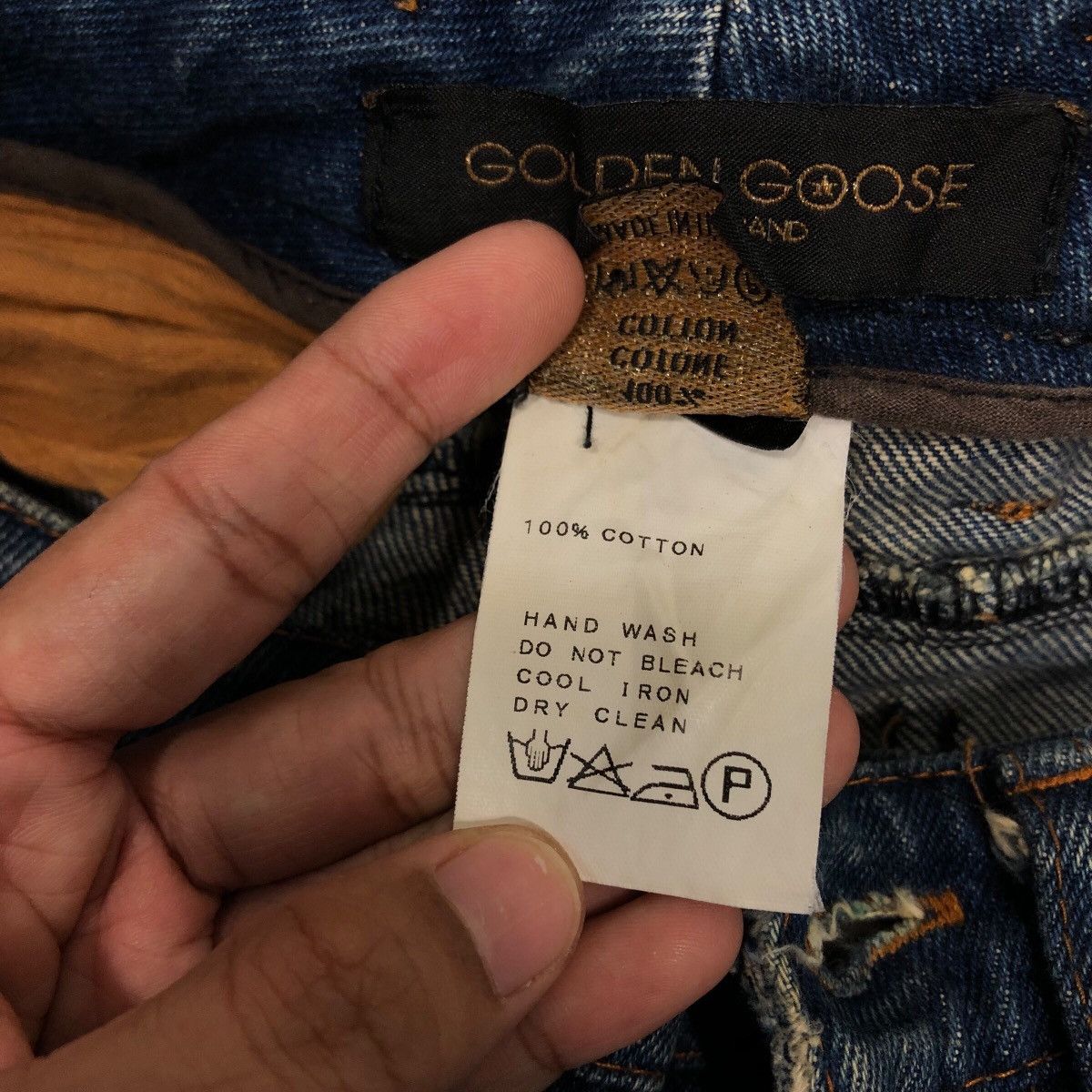 Japanese Brand GGDB Classic Straight-Cut Jeans – Vintage Whisker Wash Size 28" / US 6 / IT 42 - 25 Thumbnail