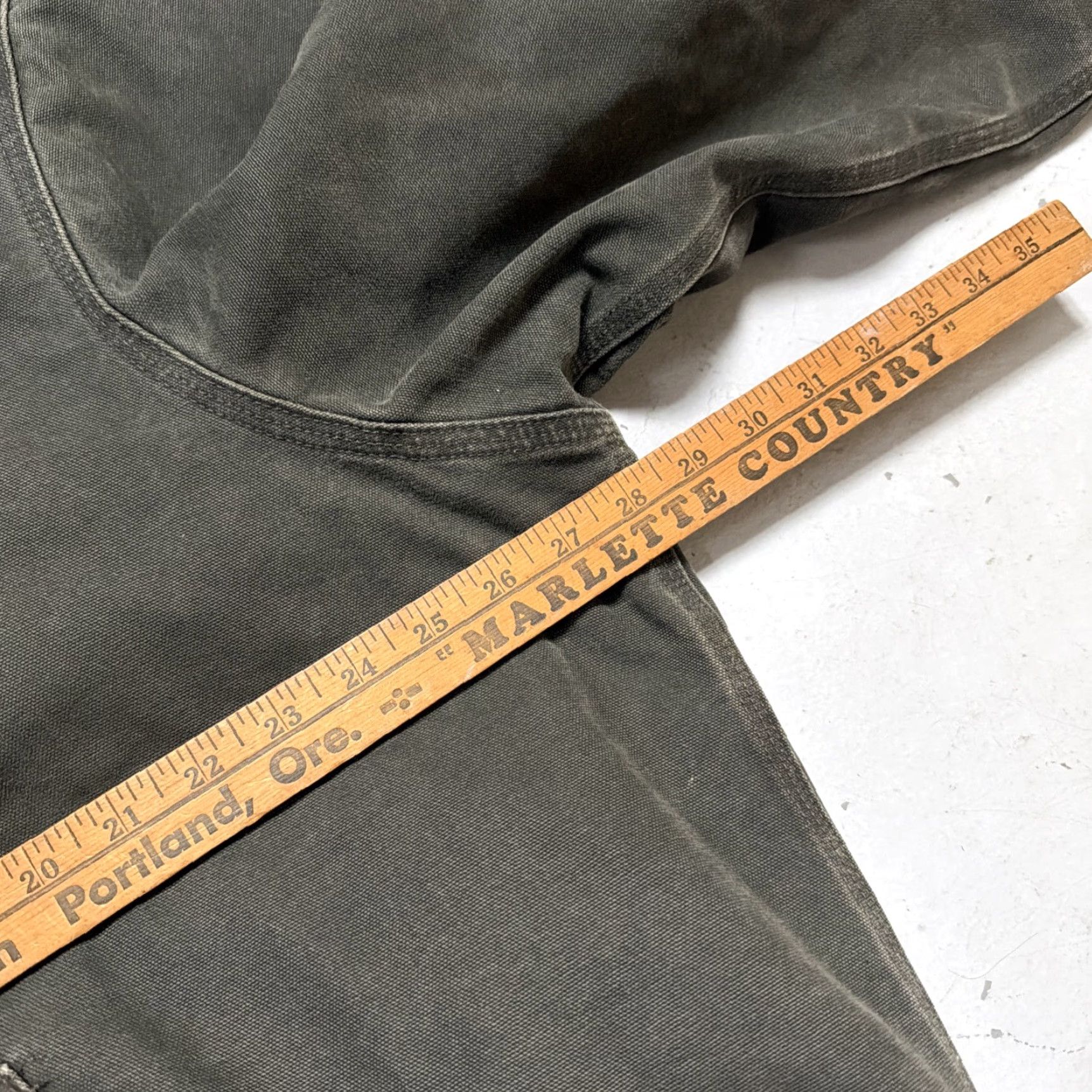 Carhartt VINTAGE Carhartt J130 MOS Green Hooded Canvas Quilted Lined Work Jacket XL Size US XL / EU 56 / 4 - 4 Thumbnail