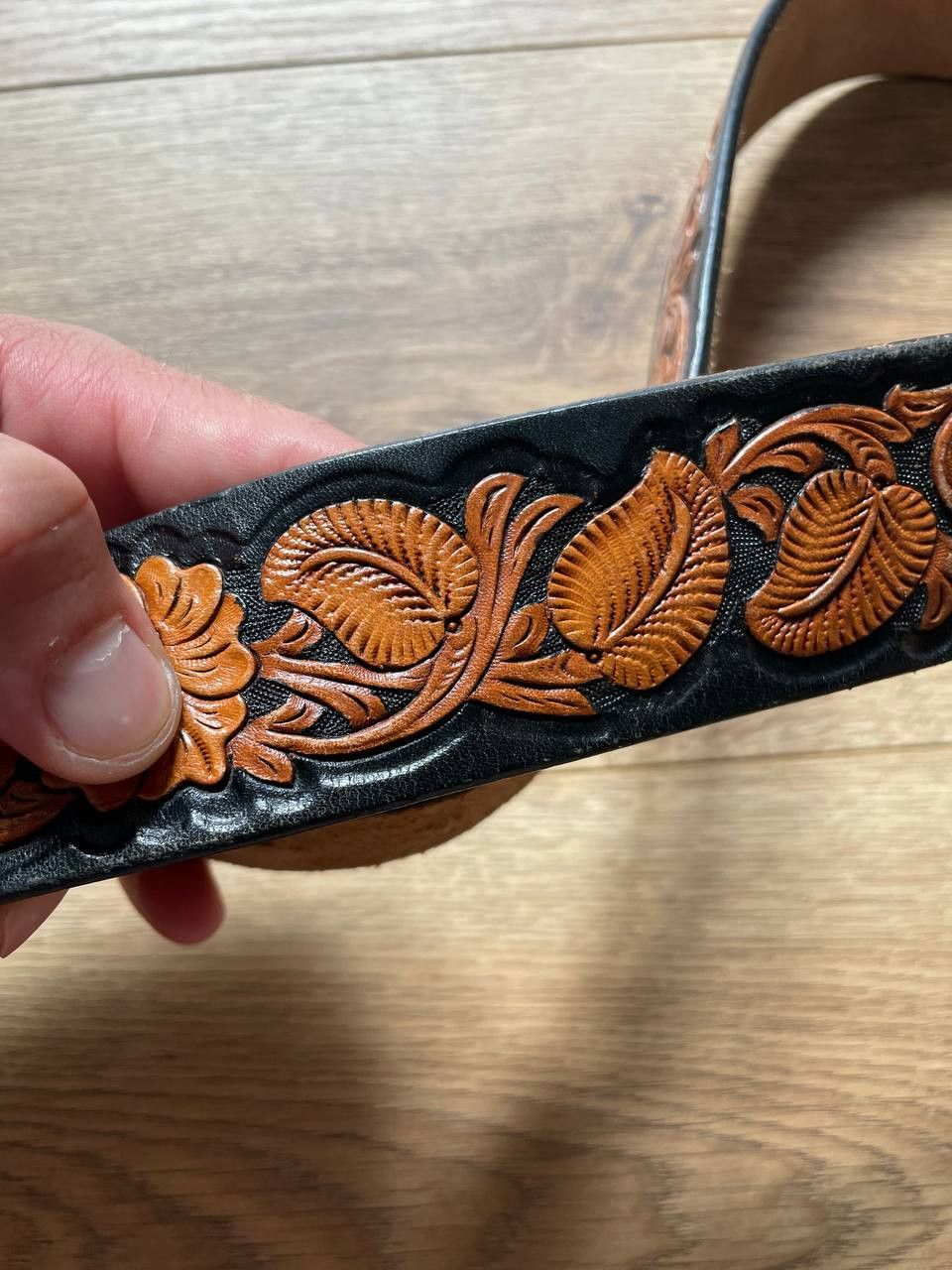 Harley Davidson harley davidson rain tree 1978 leather belt vintage Size ONE SIZE - 6 Thumbnail