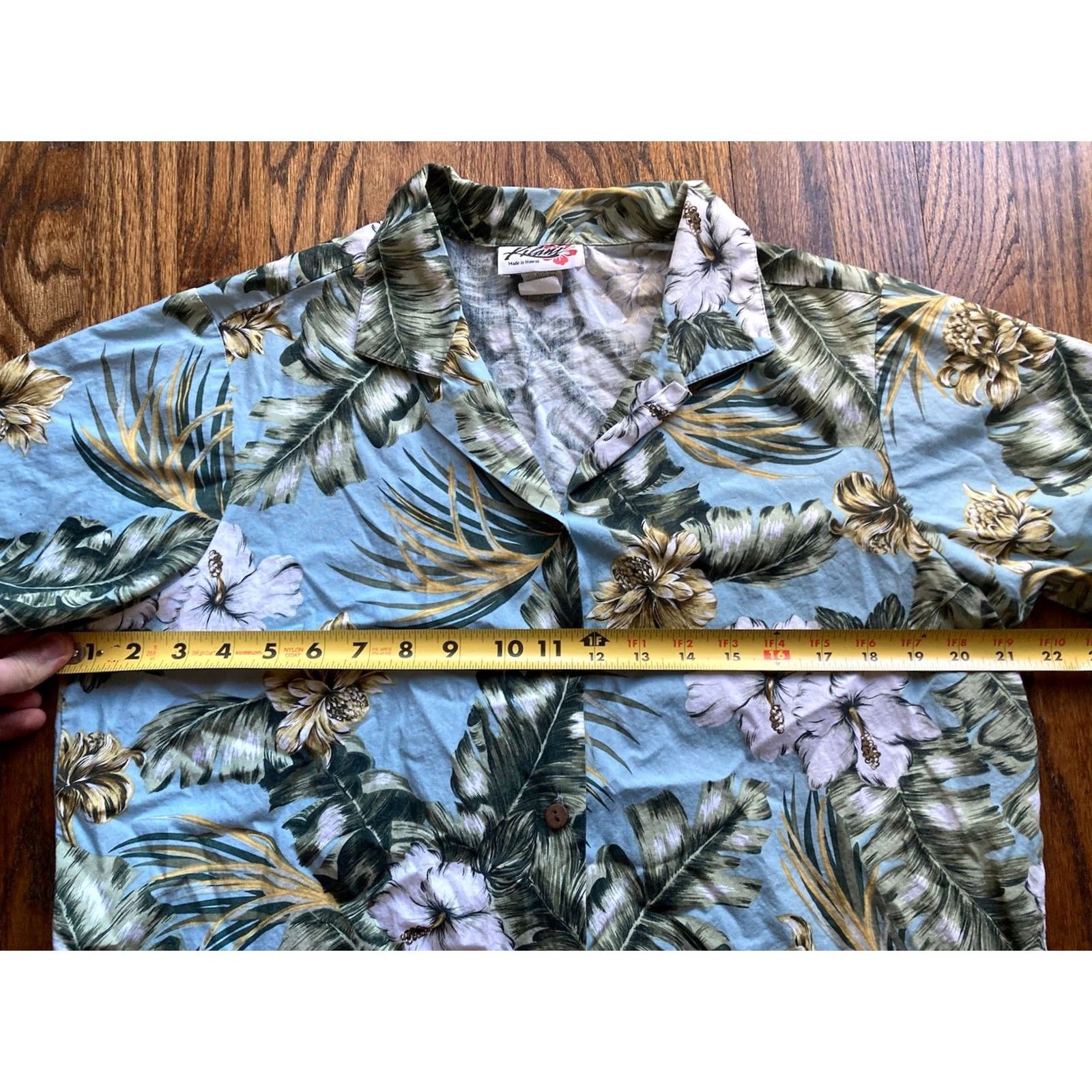 Vintage VINTAGE Kilani Hawaiian Shirt Mens Large Blue Floral Made In Hawaii USA Cotton Size US L / EU 52-54 / 3 - 5 Thumbnail