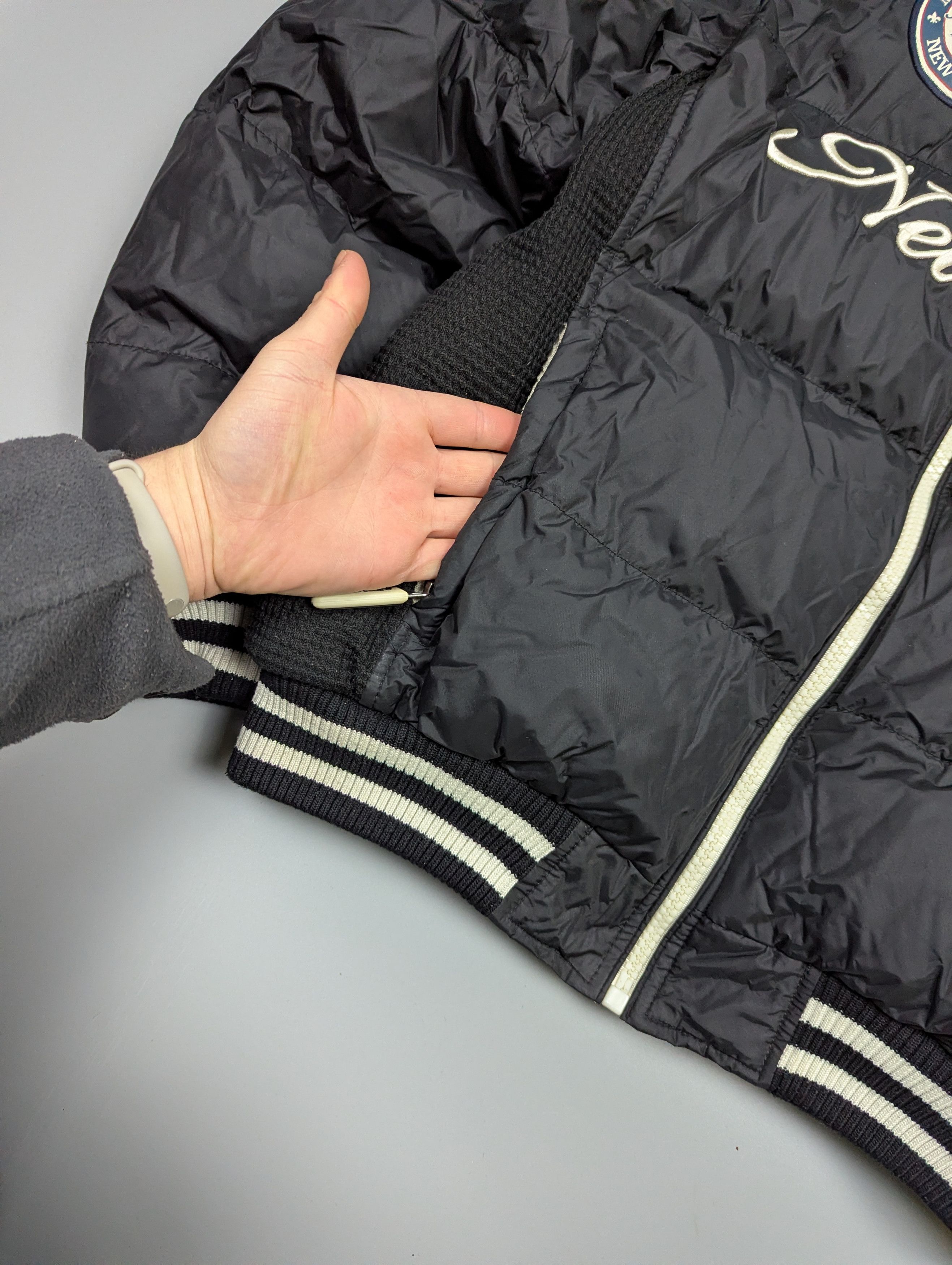 Vintage 90s Marine Corps Varsity Puffer Bomber Black Nylon Size US M / EU 48-50 / 2 - 7 Thumbnail