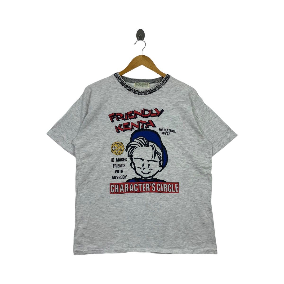 Vintage Vintage CITY GUY CLUB Friendly Kenta Comic Strip Tee Shirt Size L / US 10 / IT 46 - 1 Thumbnail