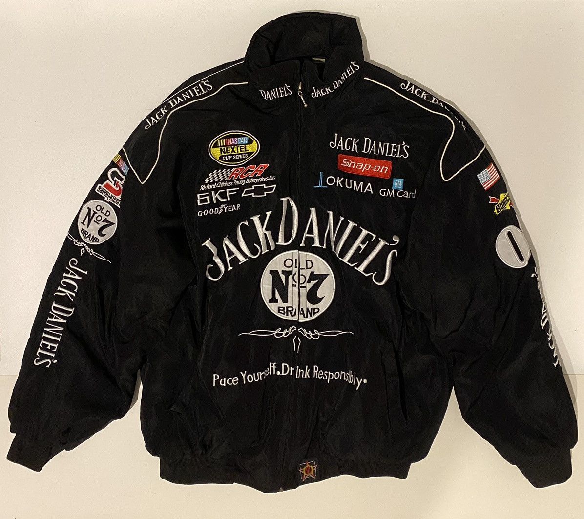Limited NASCAR Jack Daniel’s Embroidered Black Racing Jacket By