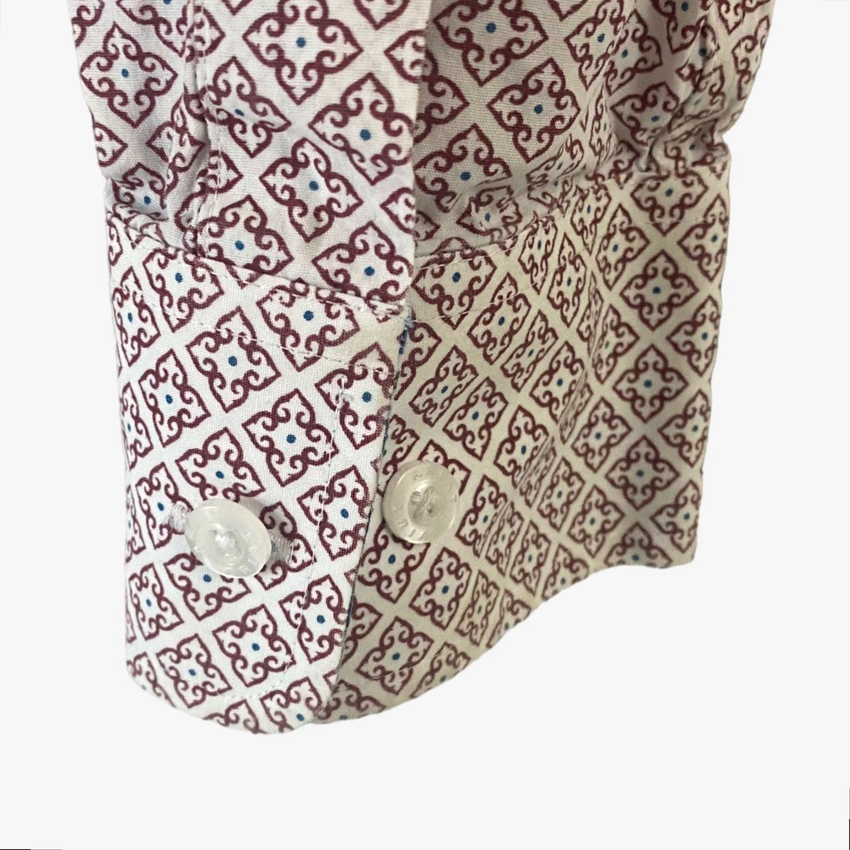 Ariat VINTAGE Ariat Western Button-Down Shirt Long Sleeve Geometric Contrasting Cuffs Mens XL Size US XL / EU 56 / 4 - 7 Thumbnail