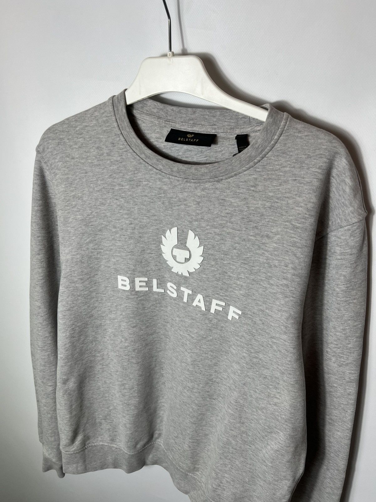 Belstaff Vintage streetwear y2k Belstaff Big Logo Gray Sweatshirt Size US M / EU 48-50 / 2 - 3 Thumbnail