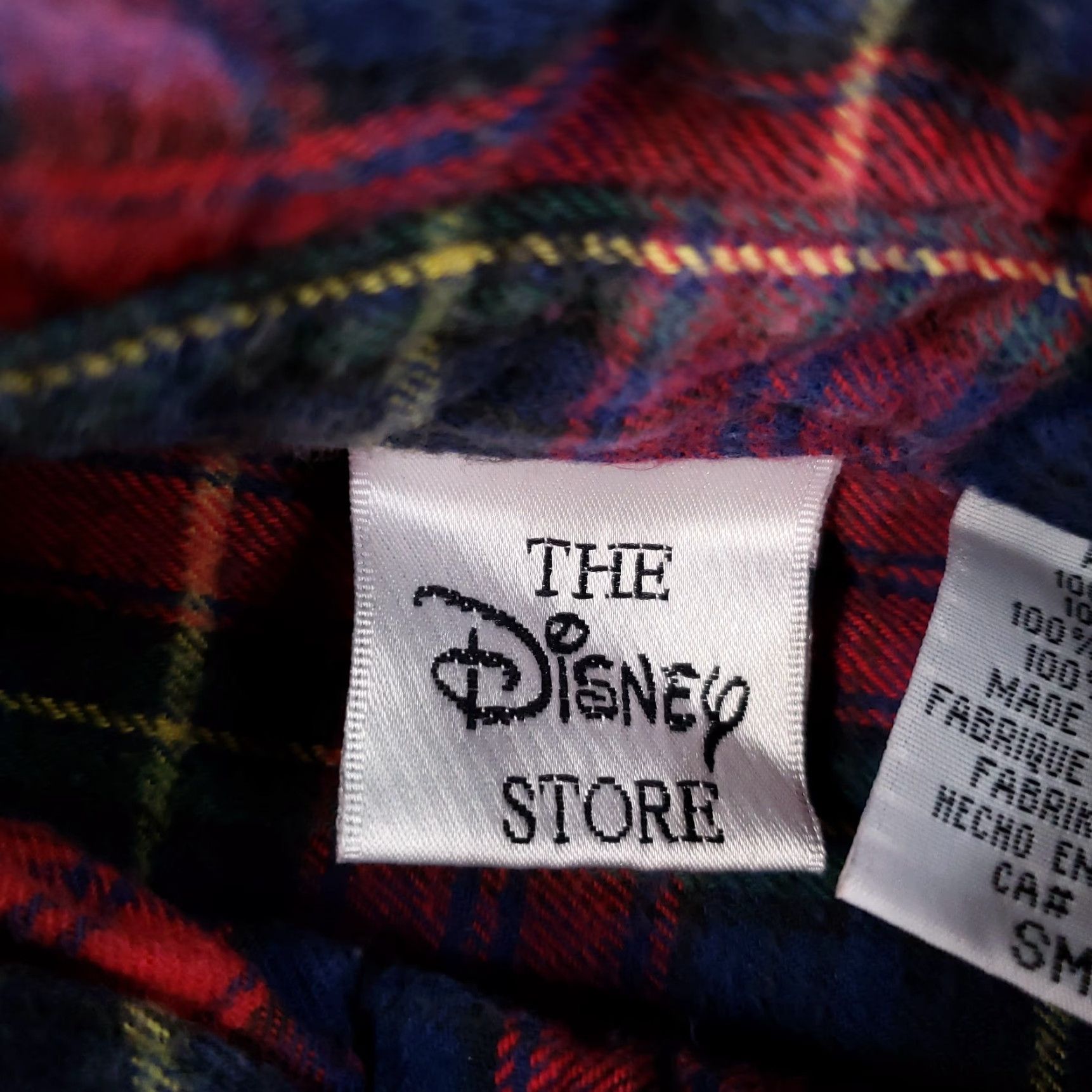 Disney VINTAGE Disney Shirt Mens Small Blue Red Plaid Flannel Mickey Mouse 90s Size US S / EU 44-46 / 1 - 5 Thumbnail