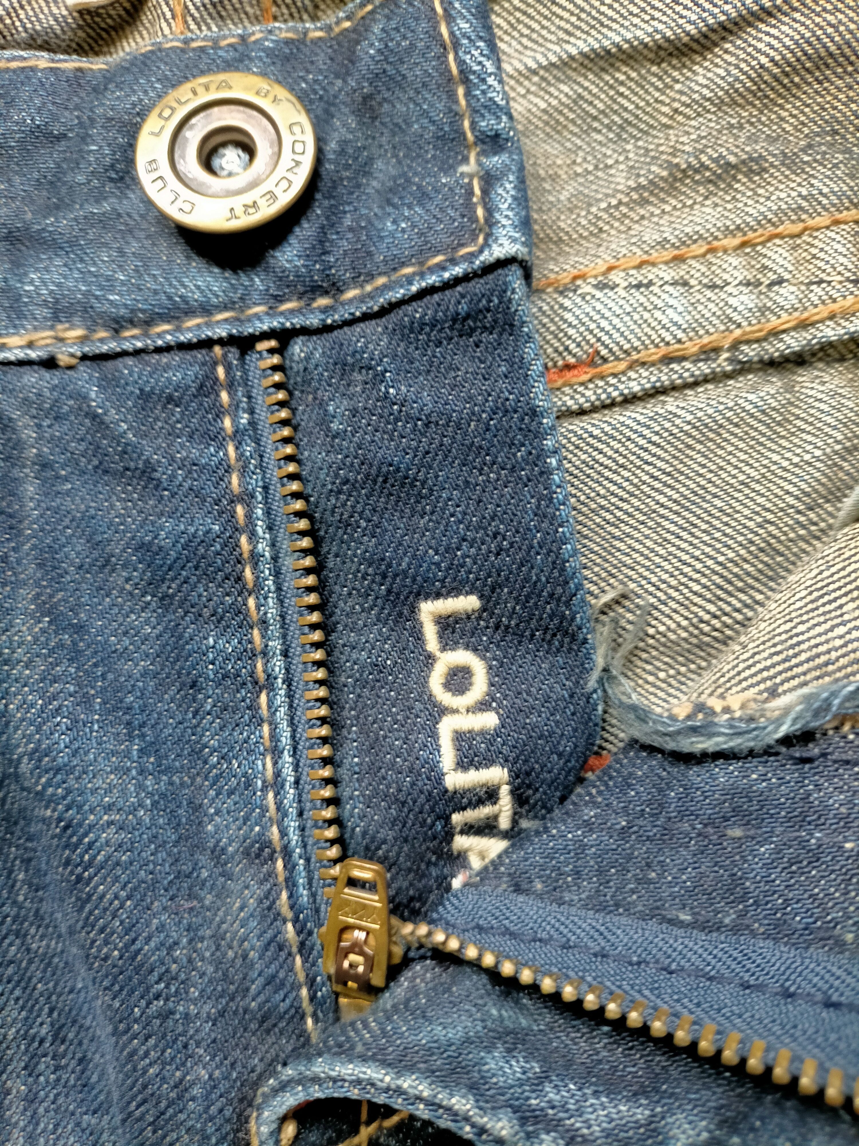 If Six Was Nine Flare Jeans Lolita Embroidered Multizipped Boot cut Denim Size US 33 - 19 Thumbnail