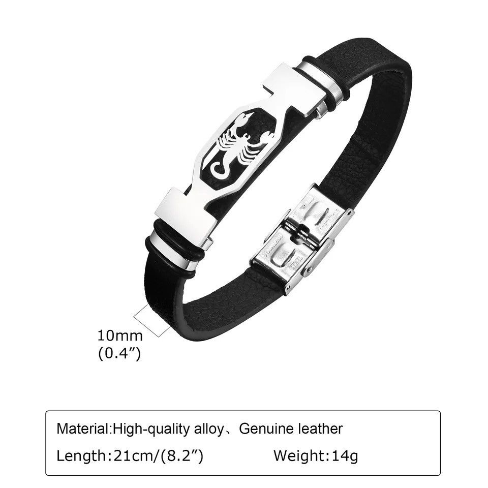 Jewelry × Vintage Scorpio Genuine Leather Bracelets Size ONE SIZE - 5 Thumbnail