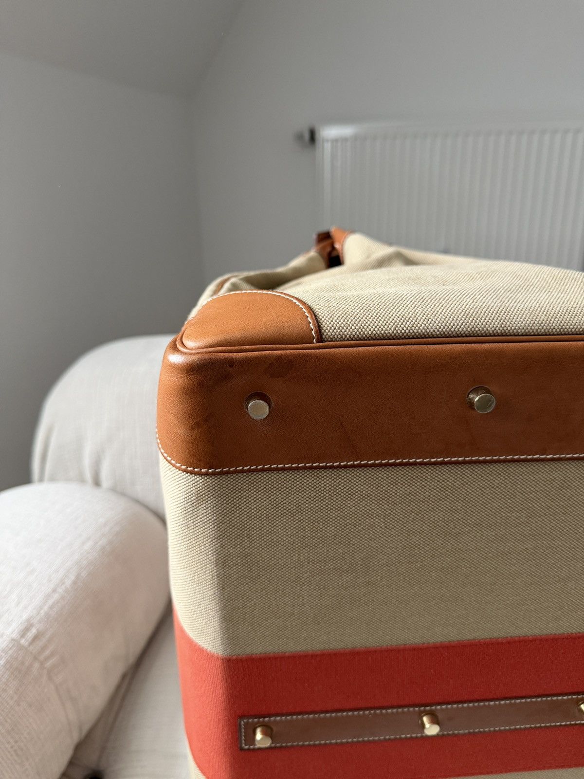 Hermes Birkin HAC 50 Naturel Barenia and Canvas Flag 2014 Size ONE SIZE - 13 Thumbnail