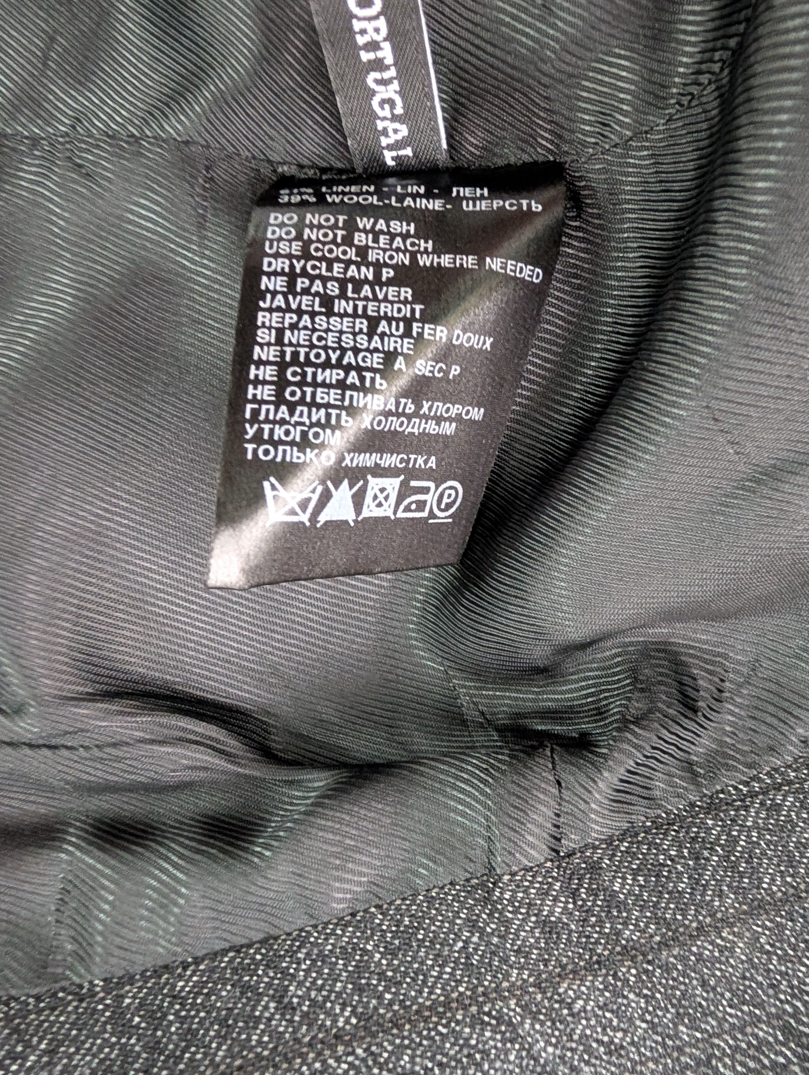 Ann Demeulemeester Charcoal Grey Single Buttoned Blazer Size XS / US 0-2 / IT 36-38 - 5 Thumbnail