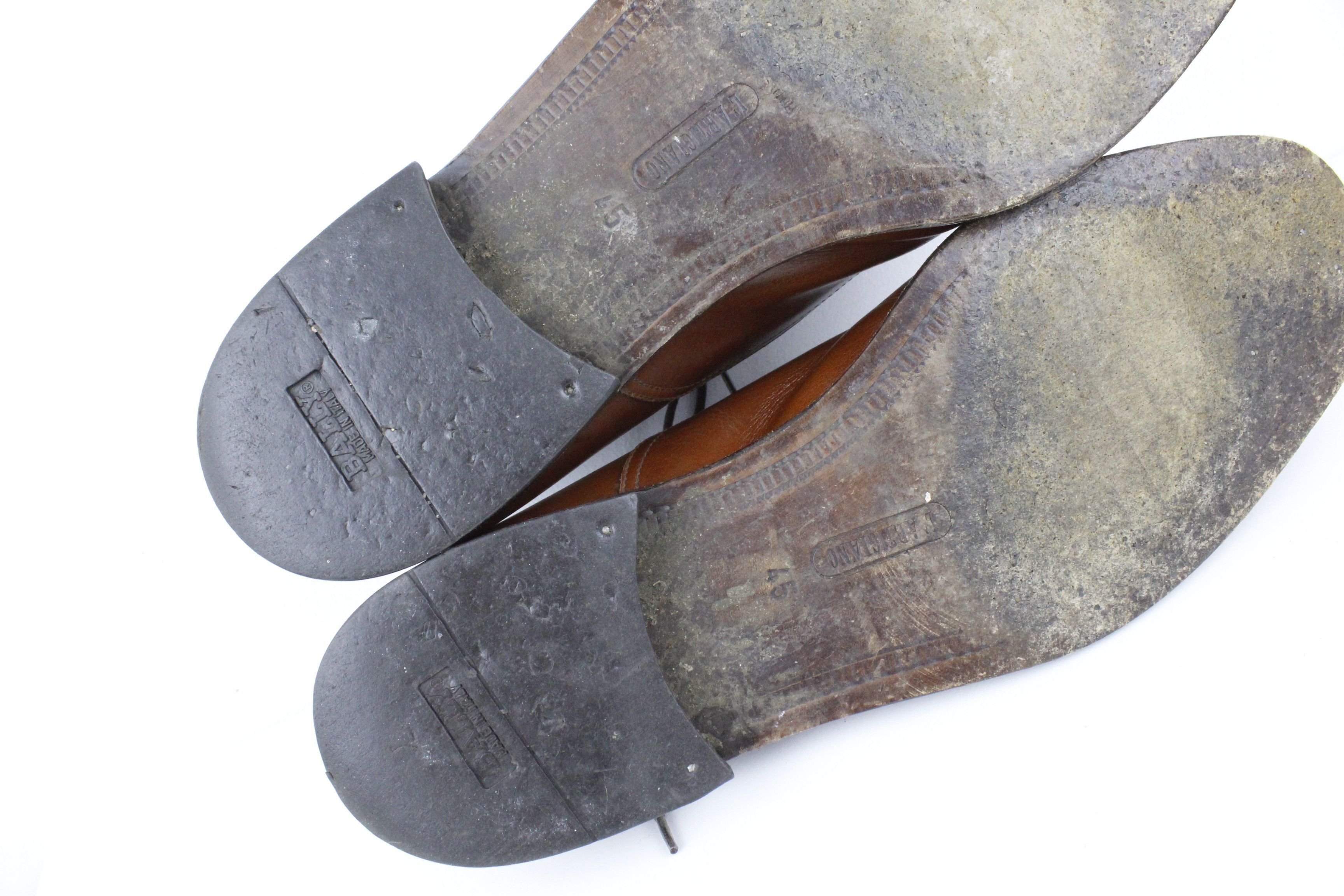 Bally × Vintage Vintage Bally Brown Leather Derby Shoes 45 Size US 12 / EU 45 - 11 Thumbnail