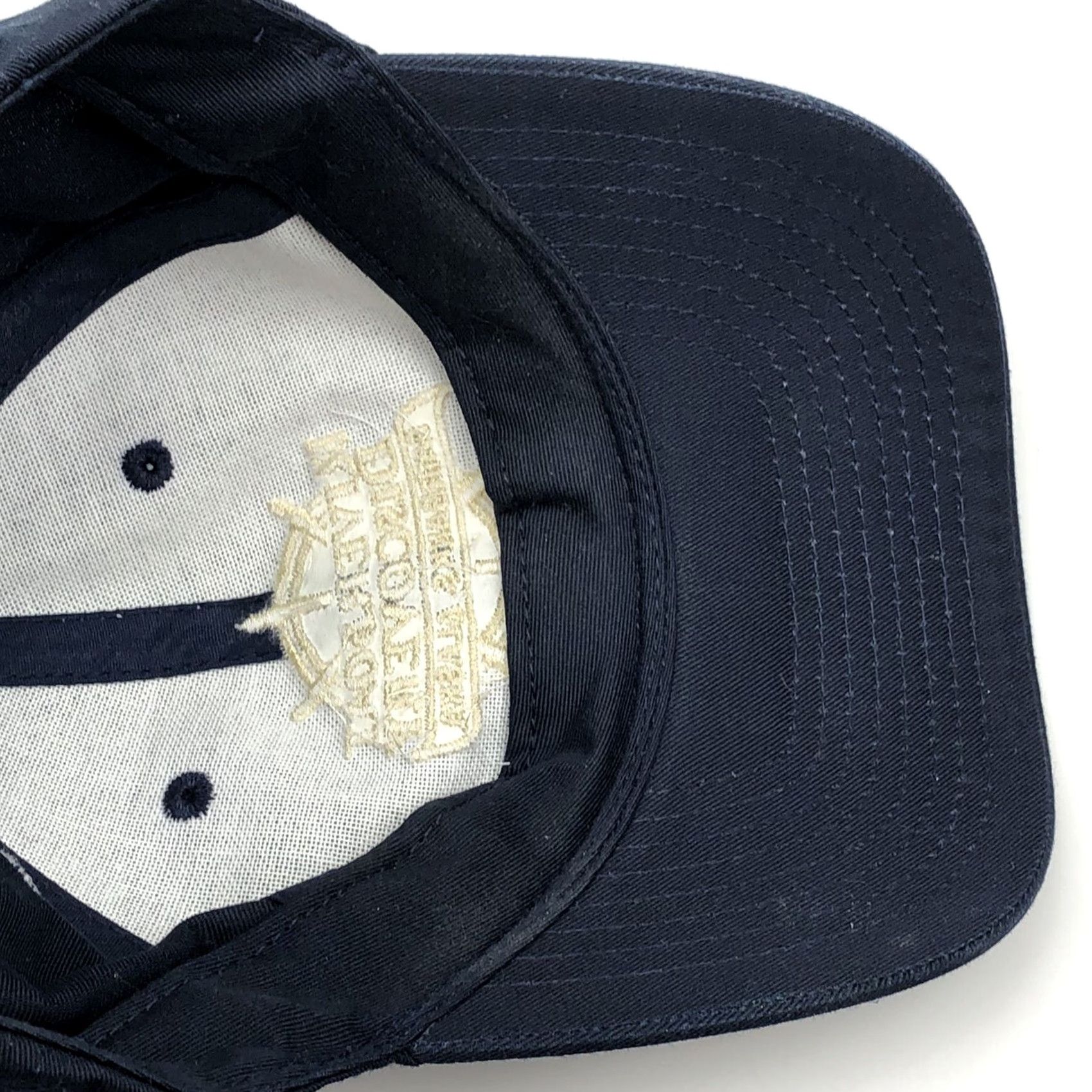 Vintage River Boat Discovery Hat Cap Strap Back Blue Fairbanks Alaska Base Ball Dad Boat Size ONE SIZE - 7 Thumbnail