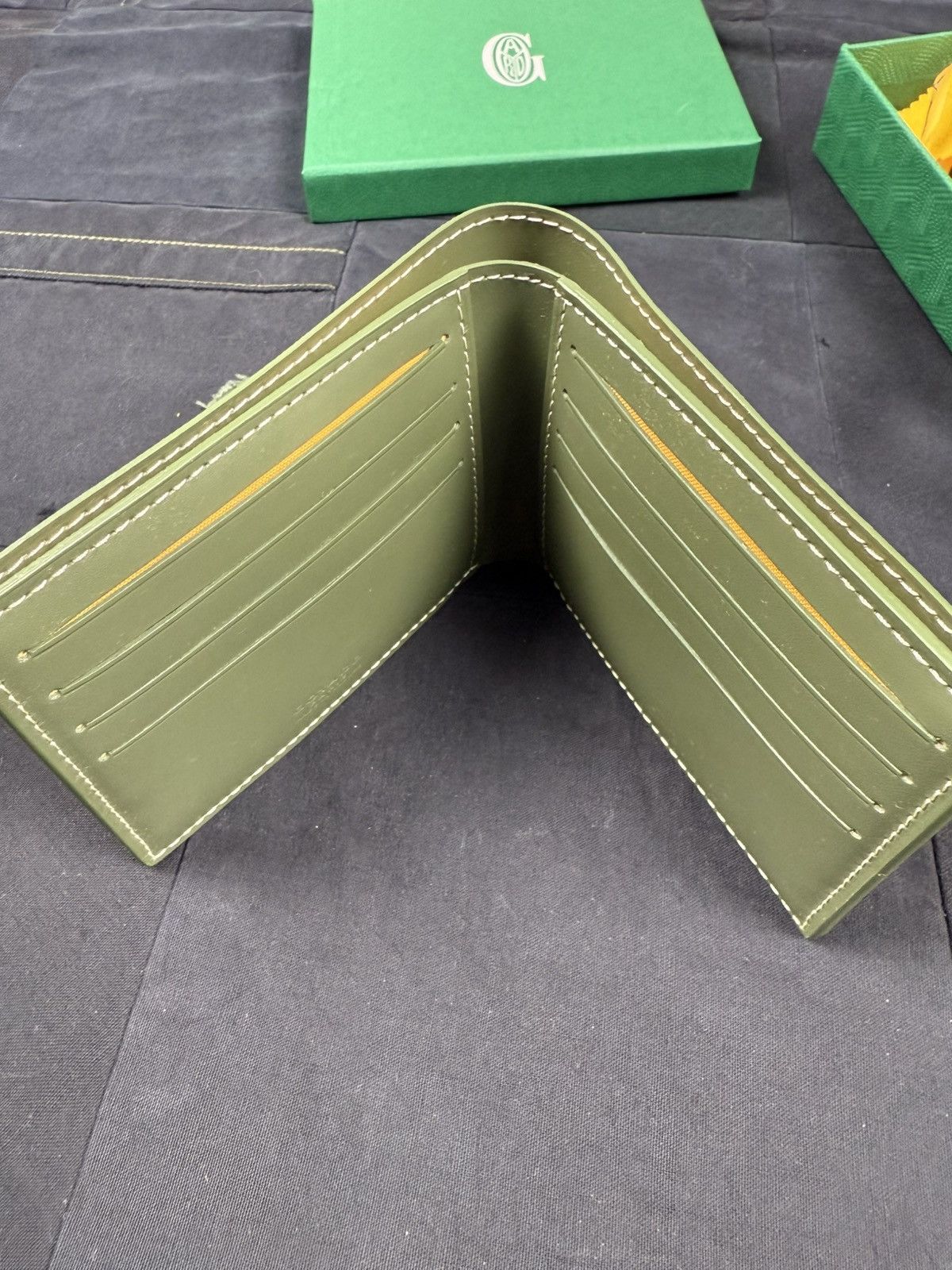 Goyard Victoire Wallet in Khaki Size ONE SIZE - 3 Thumbnail