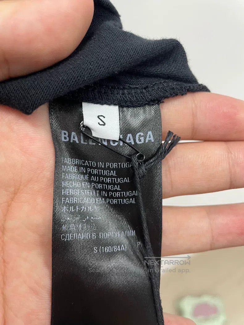 Balenciaga Balenciaga Handwritten solid letter logo print short sleev Size US S / EU 44-46 / 1 - 5 Thumbnail