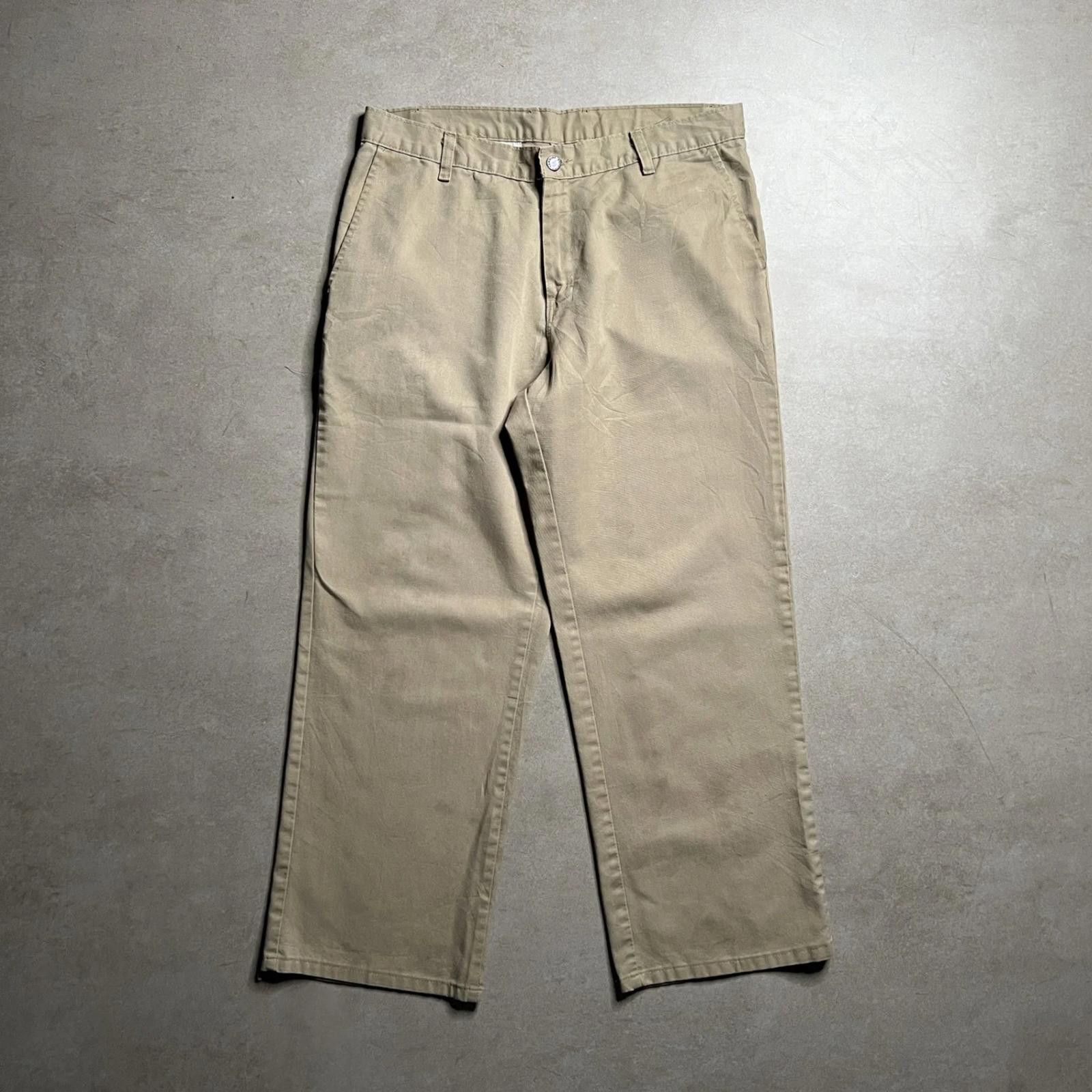 Dickies Vintage Dickies Beige Pants - 32x29 Size US 32 / EU 48 - 1 Thumbnail