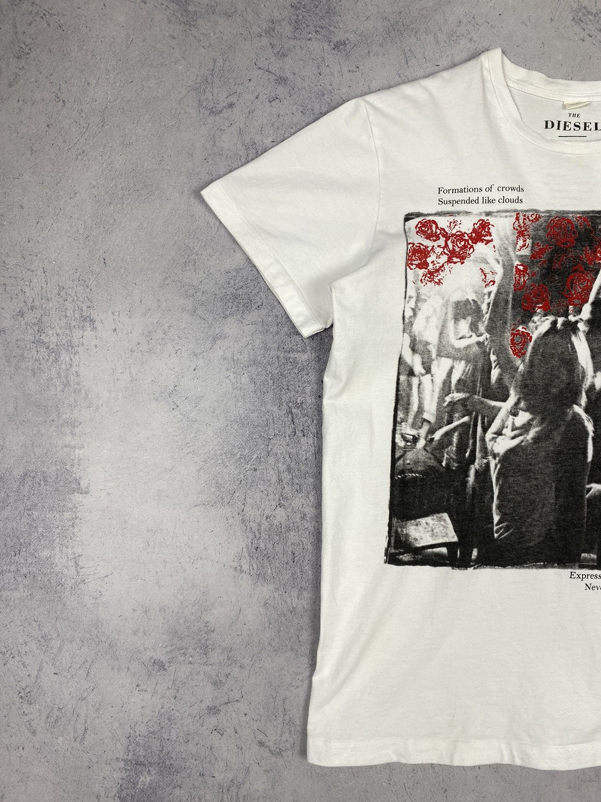 Designer Diesel Rose Party Designer Graphic T Shirt Tee men’s size S Size US S / EU 44-46 / 1 - 3 Thumbnail
