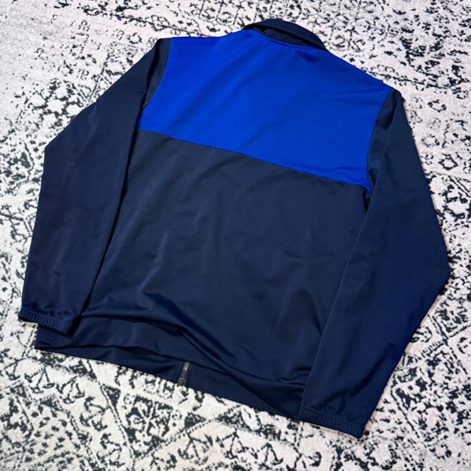 Adidas × Vintage Vintage Adidas Blue Black Polyester Tracksuit Jacket Size XL Size US XL / EU 56 / 4 - 13 Thumbnail