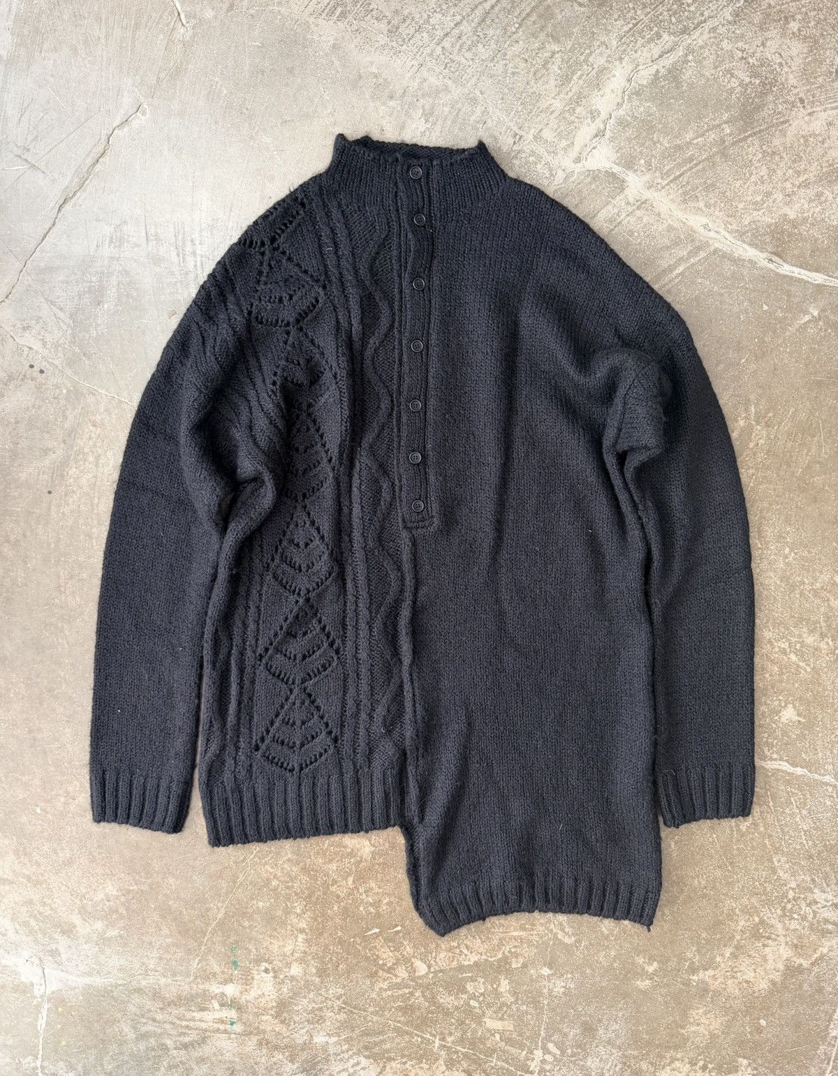 Yohji Yamamoto Yohji Yamamoto Patchwork Knit Sweater Kapital Our Legacy Size US L / EU 52-54 / 3 - 1 Thumbnail