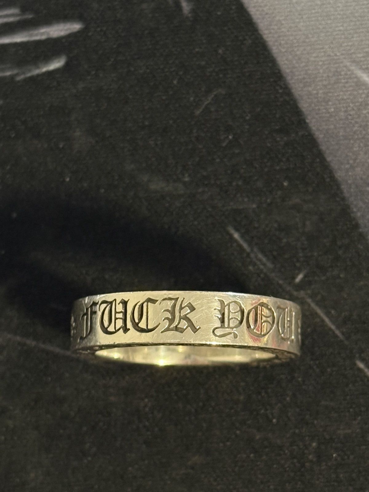 Chrome Hearts Fuck You ring