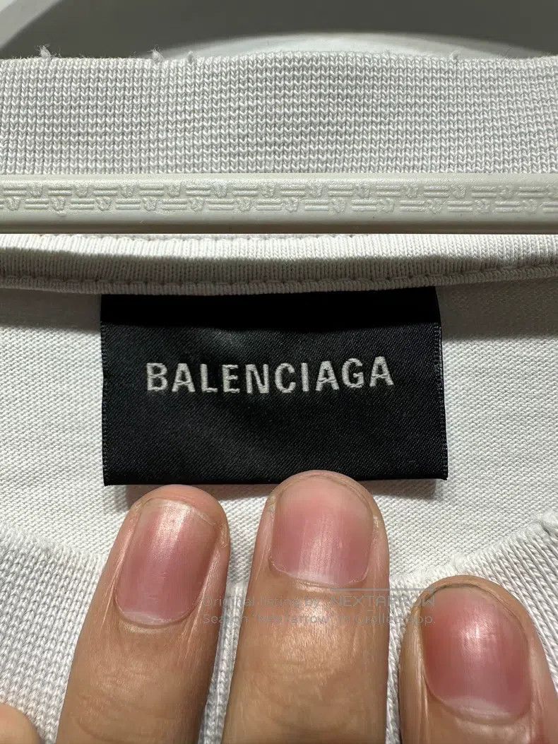 Balenciaga Balenciaga Logo Letter Printed Short Sleeve Crew Neck T-Sh Size US L / EU 52-54 / 3 - 3 Thumbnail