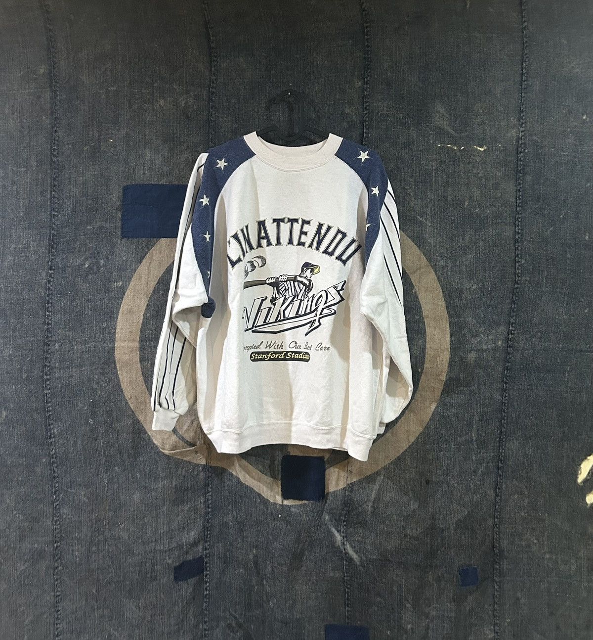 Vintage Vintage 90s Graphic Baseball Sweatshirt Crewneck Size US L / EU 52-54 / 3 - 1 Thumbnail