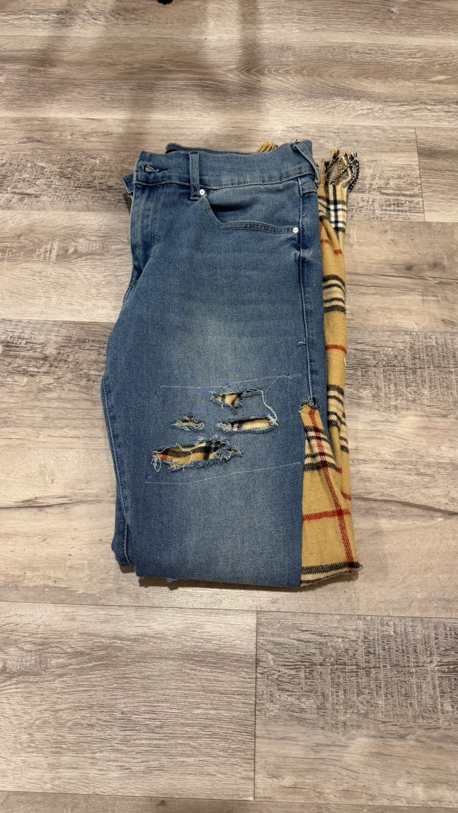 True Religion Custom Burberry Scarf Straight True Religion Jeans Size US 34 / EU 50 - 8 Thumbnail