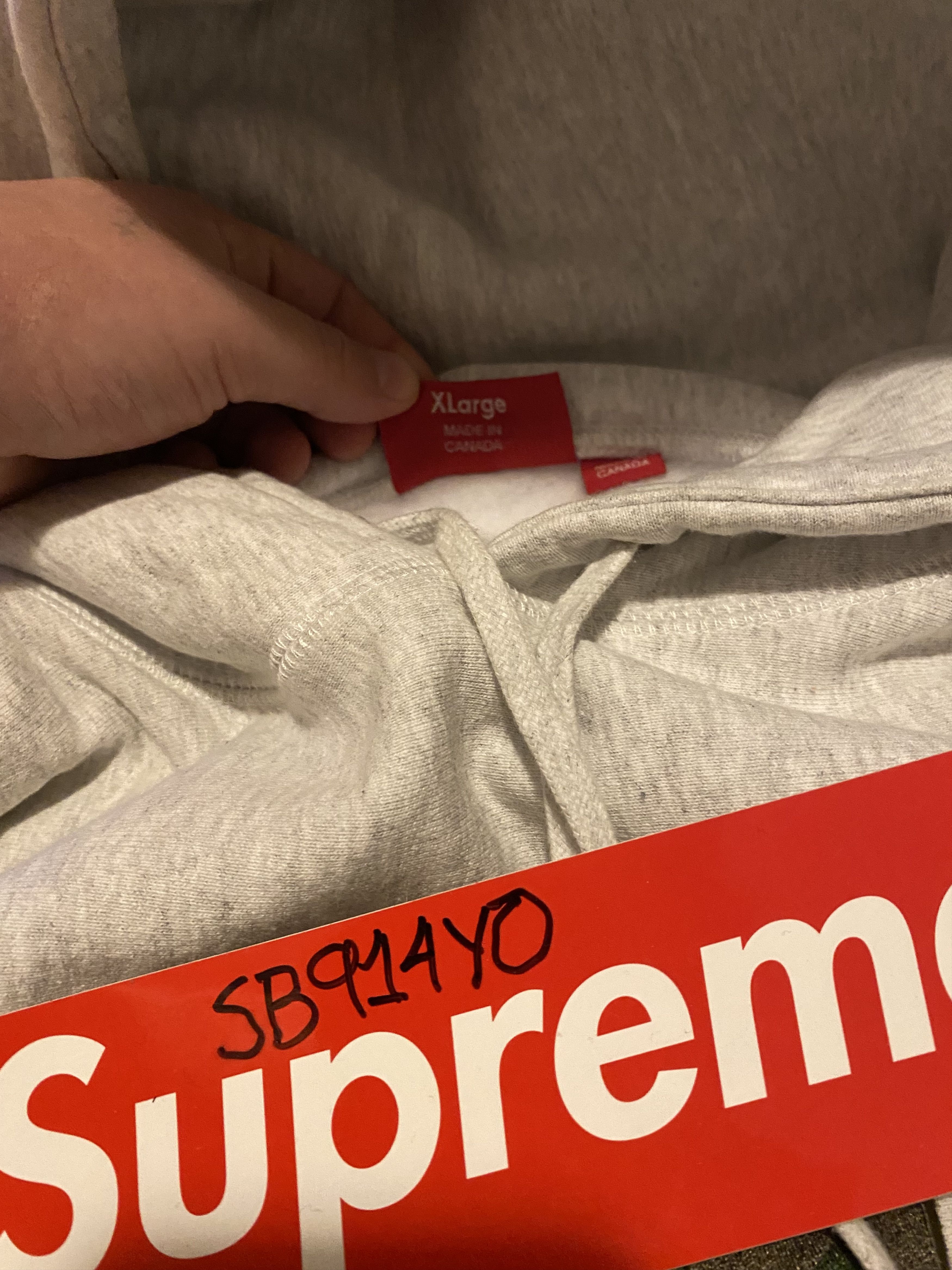 Supreme Supreme Box Logo Hooded Sweatshirt FW23 Ash Grey Size US XL / EU 56 / 4 - 7 Thumbnail