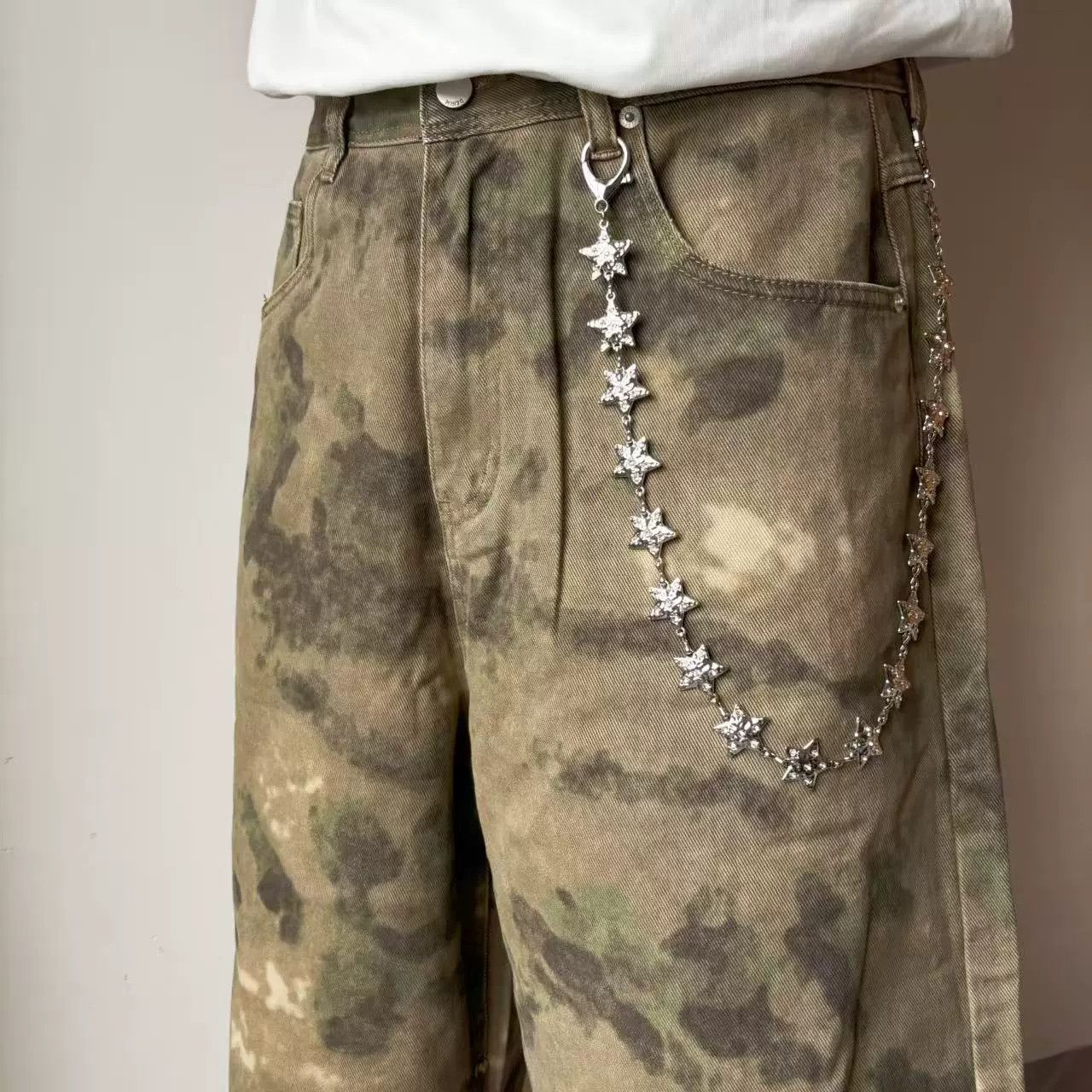 Vintage Retro hip-hop punk style jeans waist chain Size ONE SIZE - 1 Thumbnail