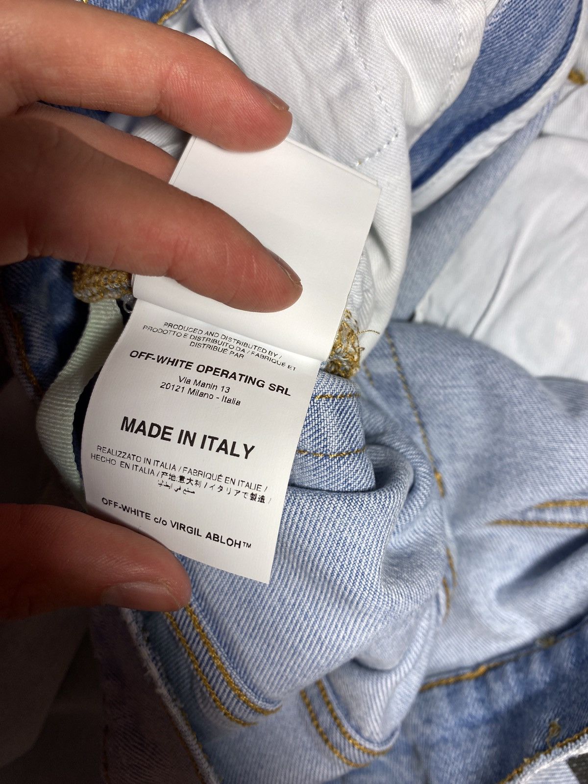 Off-White OFF-WHITE DENIM PANTS JEANS Size US 33 - 18 Thumbnail