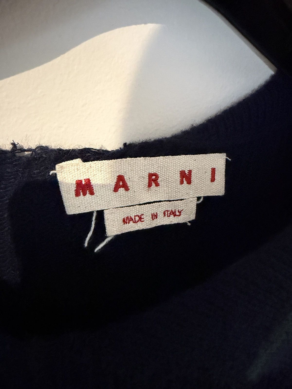Marni Marni Asymmetric Collar Knit Sweater Size US XL / EU 56 / 4 - 7 Thumbnail