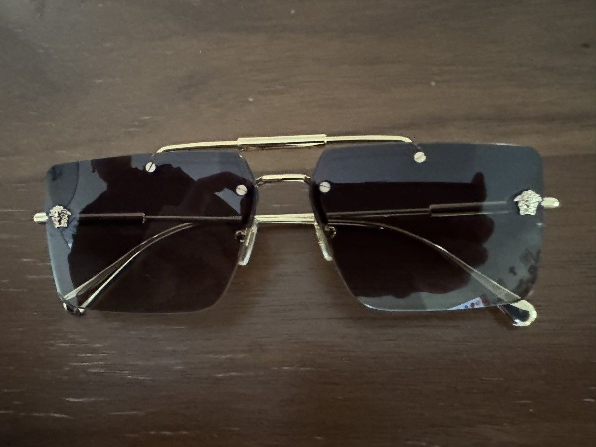 Versace Versace Rimless Sunglasses Size ONE SIZE - 2 Thumbnail