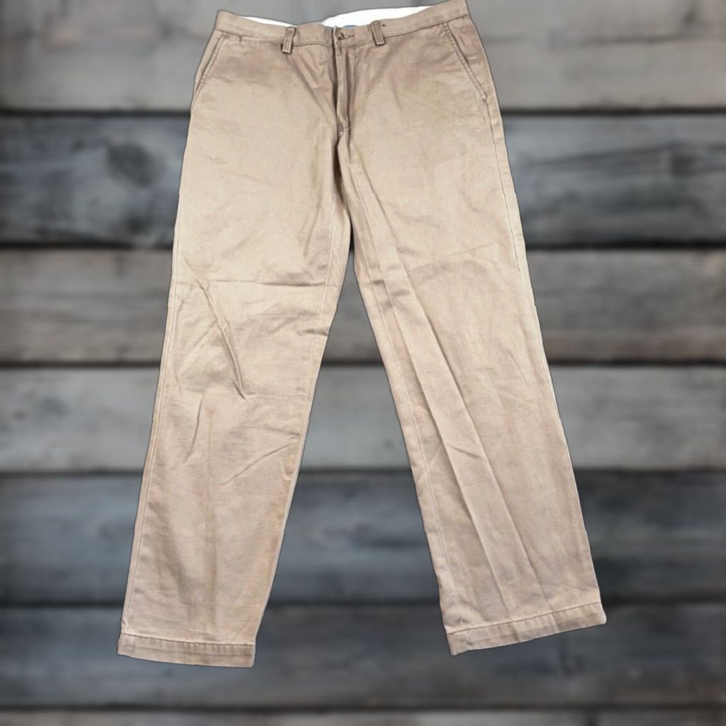 Polo Ralph Lauren VINTAGE Polo Ralph Lauren Chino Pants Men’s 33 x 30 Beige Classic Fit Flat Front Cotton Size US XS / EU 42 / 0 - 1 Thumbnail
