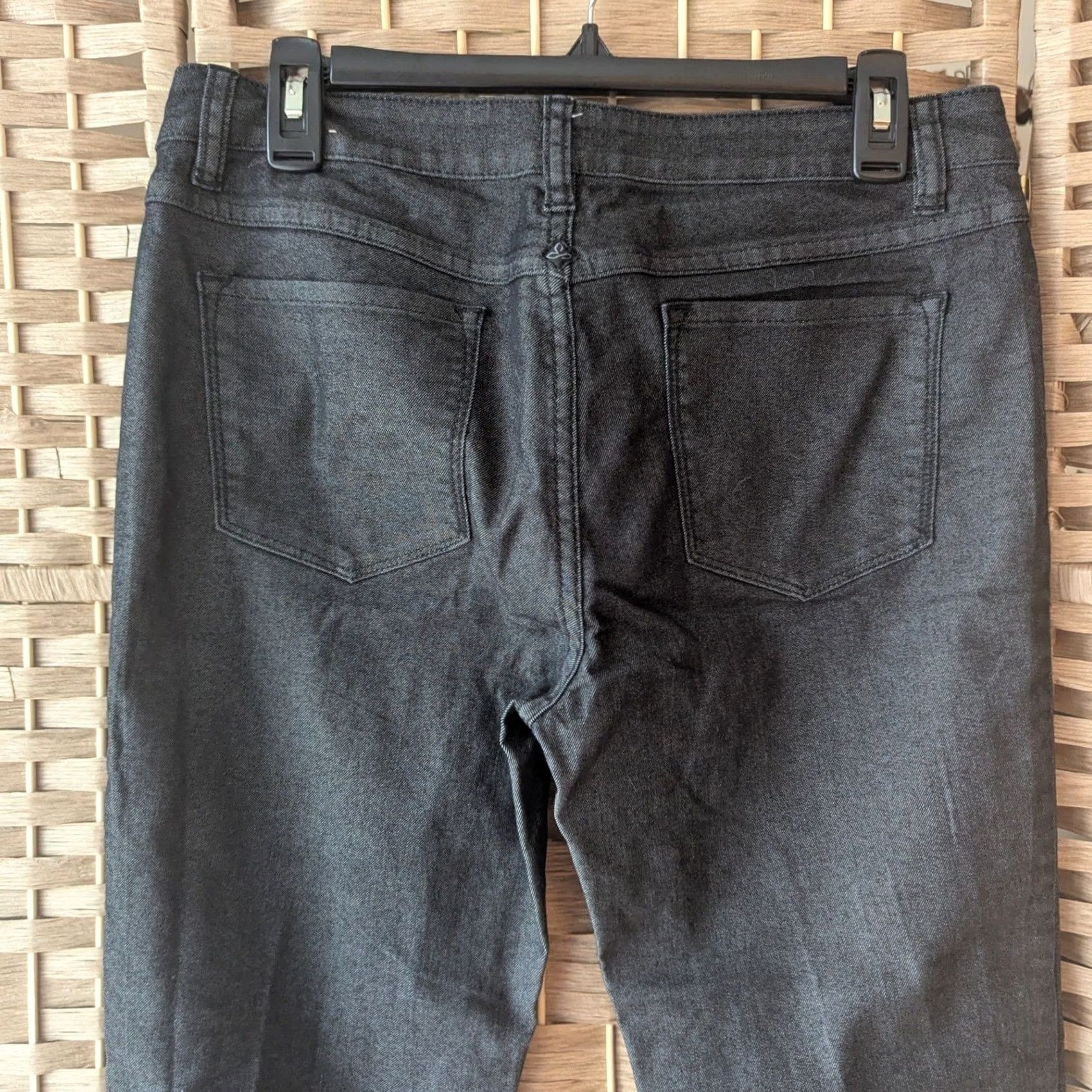 Prana Prana Kara Jeans Charcoal Grey Stretch Denim Tapered Leg Womens Sz 8/29 Short Size 29" - 4 Thumbnail