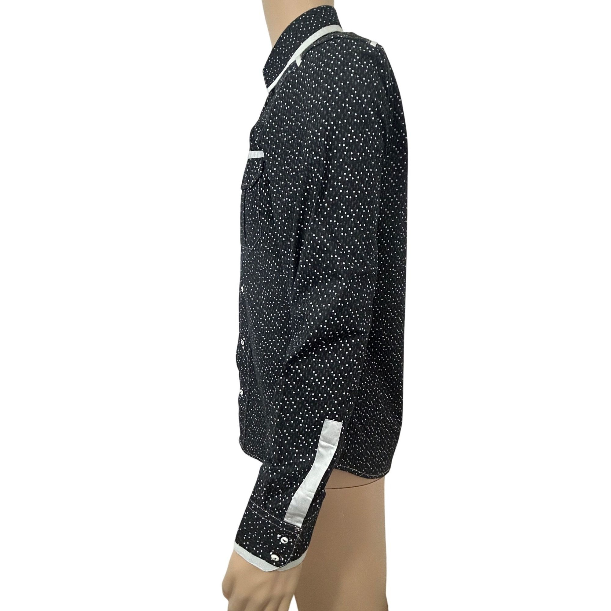 Other Envy Collection Men’s Button Down Shirt M Black Grey Trim Po Size US M / EU 48-50 / 2 - 2 Thumbnail