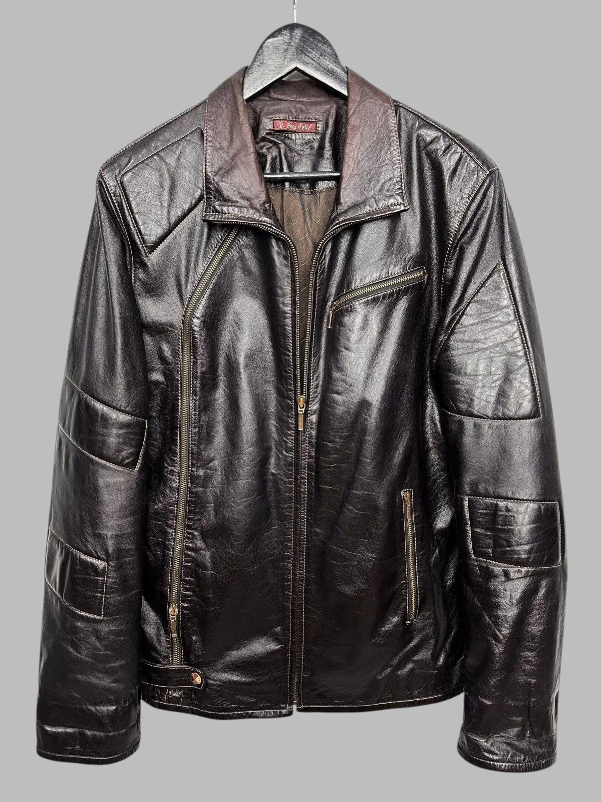Dolce & Gabbana Leather Jacket Vintage Junya Watanabe Avantgarde Style Size US M / EU 48-50 / 2 - 4 Thumbnail