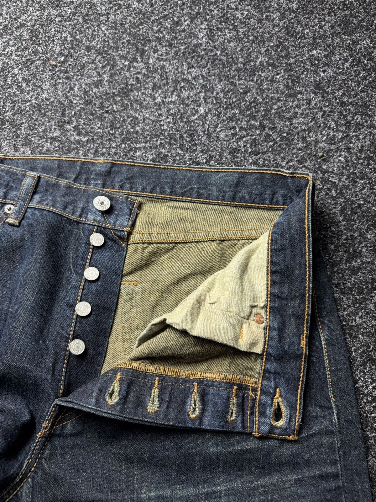 Levi's 00s Y2K USA Levi’s 501 Dark Wash Straight Leg Jeans W34 Size US 34 / EU 50 - 5 Thumbnail