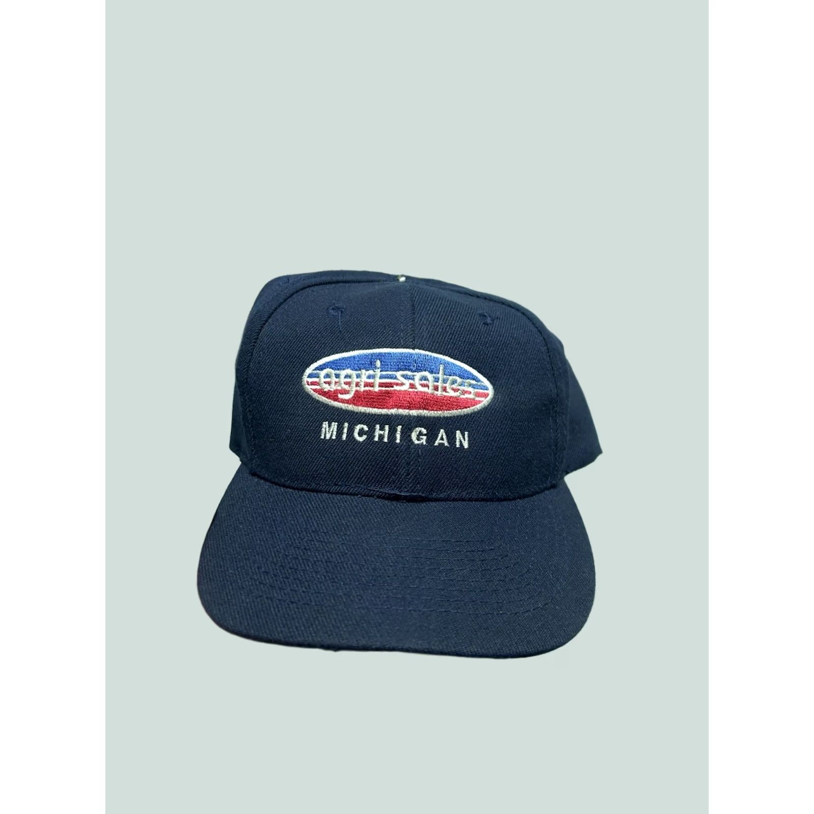 Vintage VINTAGE Unbranded Snapback Hat Cap Men Adjustable Blue Michigan Bean People Farm Agri Sales The Bean People Farm Hat Men Adjustable Blue Snapback cap Size ONE SIZE - 1 Thumbnail