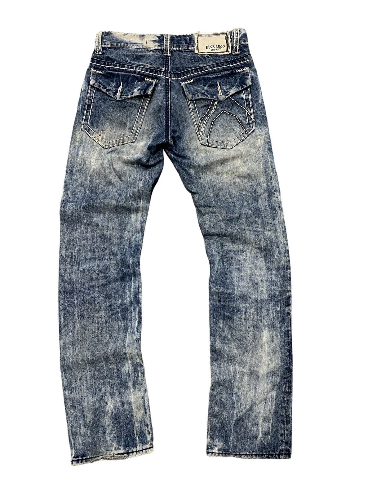 If Six Was Nine × Le Grande Bleu (L.G.B.) Buckaroo Distressed Jeans Size US 31 - 2 Thumbnail