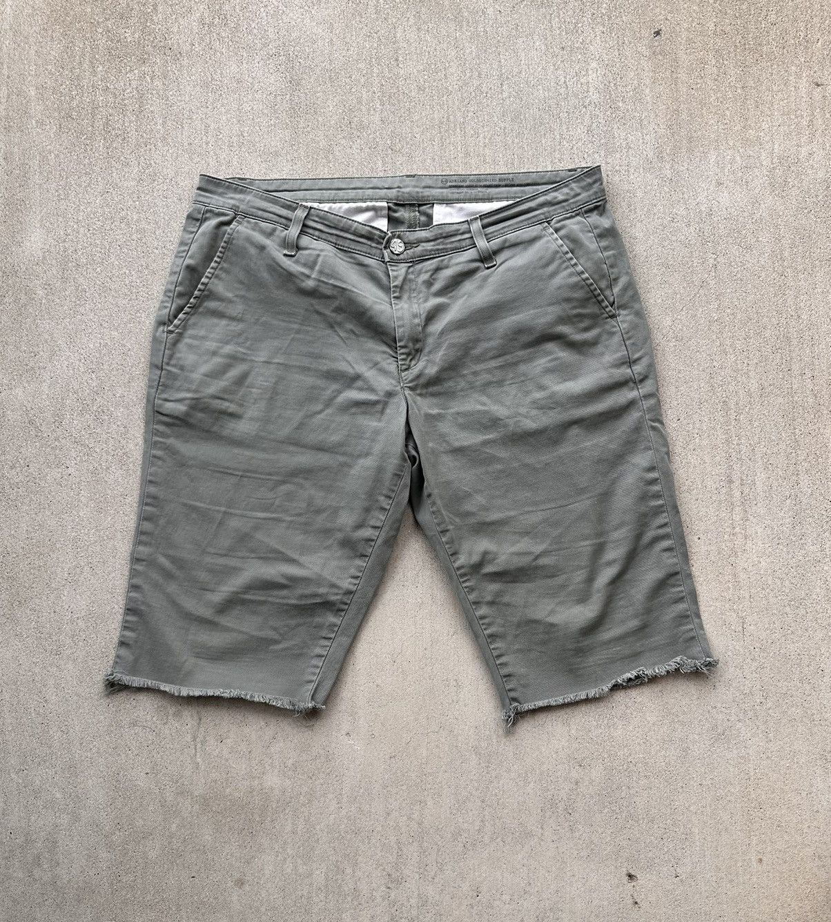 AG Adriano Goldschmied Adriano Goldschmied Shorts Olive Cutoff Causal AG Jeans Size US 33 - 1 Thumbnail