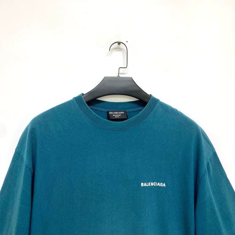 Balenciaga Balenciaga Back logo short sleeve Size US XL / EU 56 / 4 - 3 Thumbnail