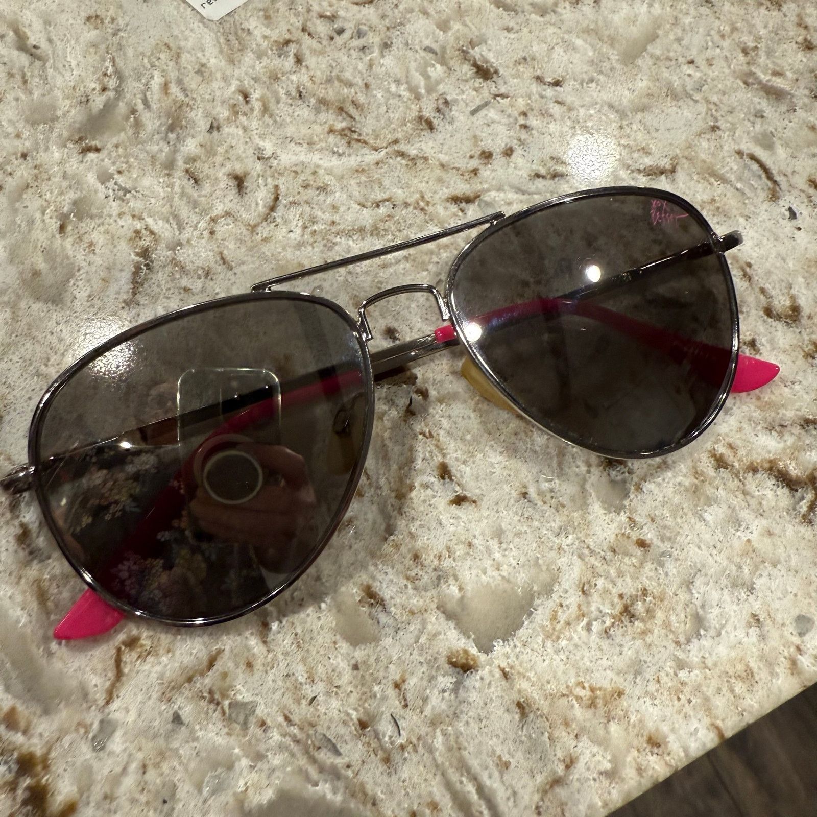 Betsey Johnson Betsey Johnson Aviator Sunglasses Size ONE SIZE - 4 Thumbnail