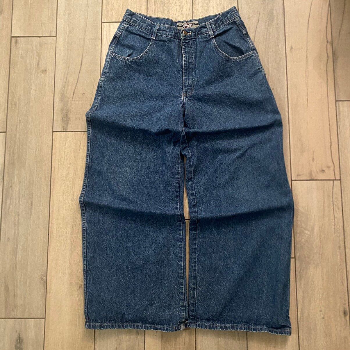 Southpole Vintage 90s Insanely Baggy Jnco Inspired Dark Wash Jeans 32 ...