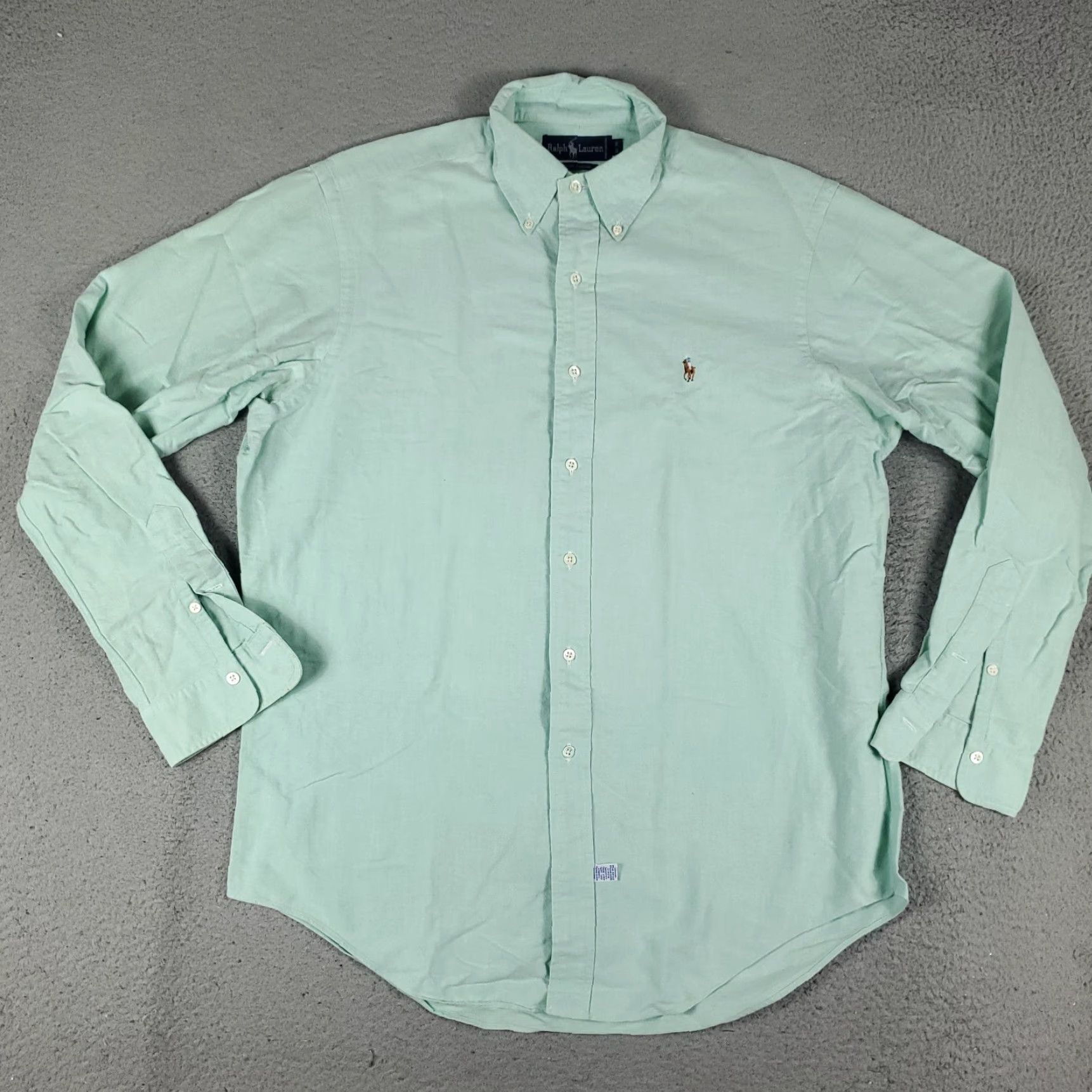 Ralph Lauren Ralph Lauren Shirt Mens Size 16 Green Pony Dress Button Up Long Sleeve Casual Business Classic 90s Mens Size 42R - 3 Thumbnail
