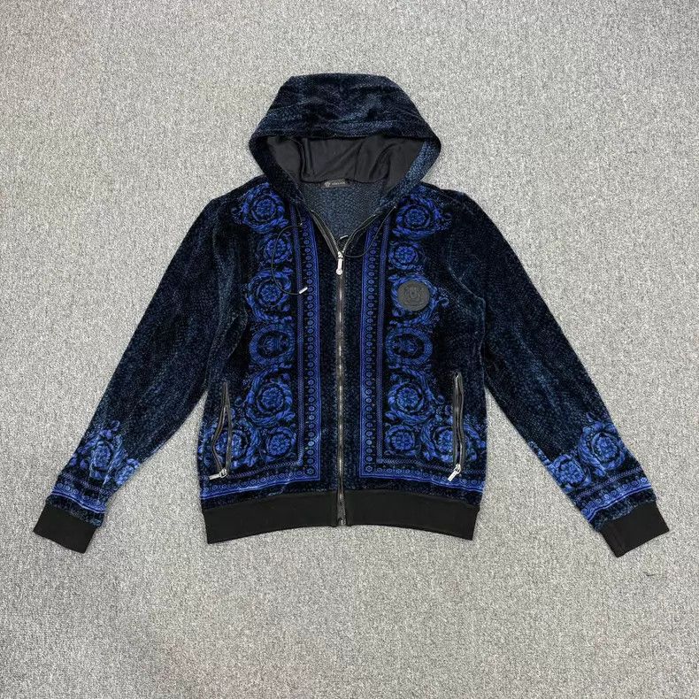 Versace Versace Black and Blue Velvet Medusa Portrait Set Size XS / US 0-2 / IT 36-38 - 2 Thumbnail