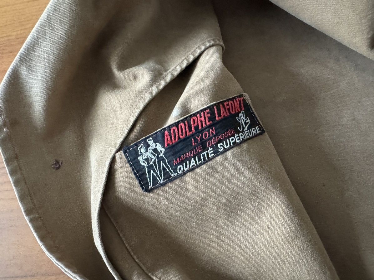 Vintage Vintage 40s French Adolphe Lafont Canvas Hunting jacket Size US L / EU 52-54 / 3 - 3 Thumbnail