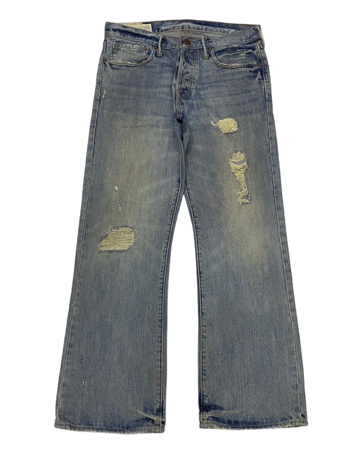 Acne Studios 🔥ABERCROMBIE & FITCH LOW RISE BOOTCUT FLARE JEANS Size US 34 / EU 50 - 1 Thumbnail