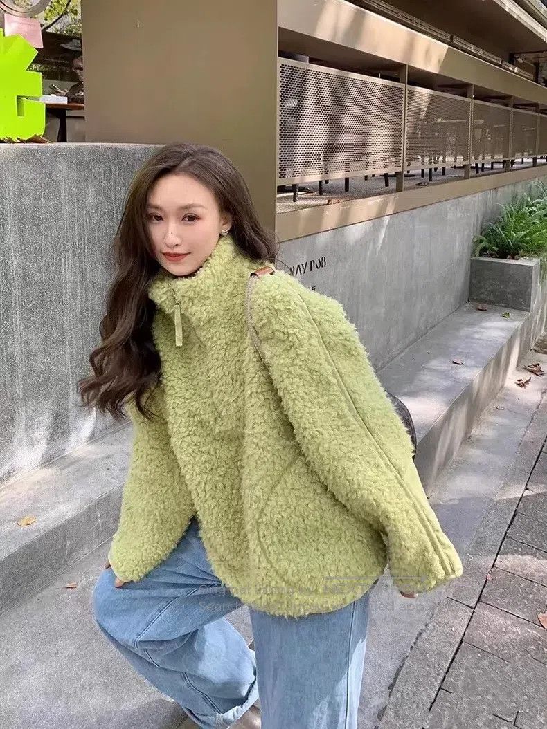 Acne Studios Acne Studios Ladies High Collar Half-Zip Teddy Fleece Warm Size S / US 4 / IT 40 - 8 Thumbnail