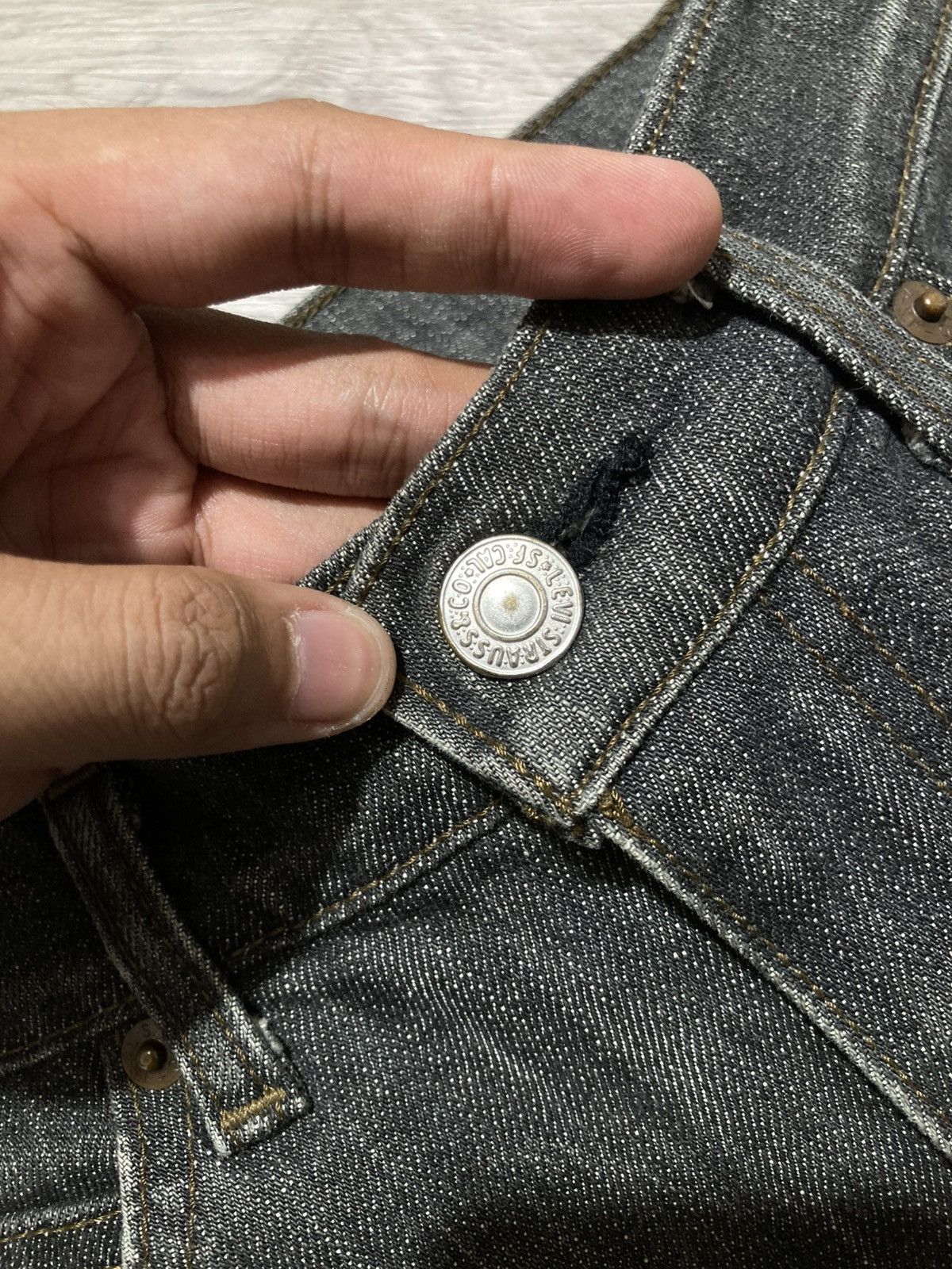 Levi's Vintage Clothing 1990s Vintage Levis Clawmark Denim Pants Hedi Slimane Style Size US 27 - 16 Thumbnail