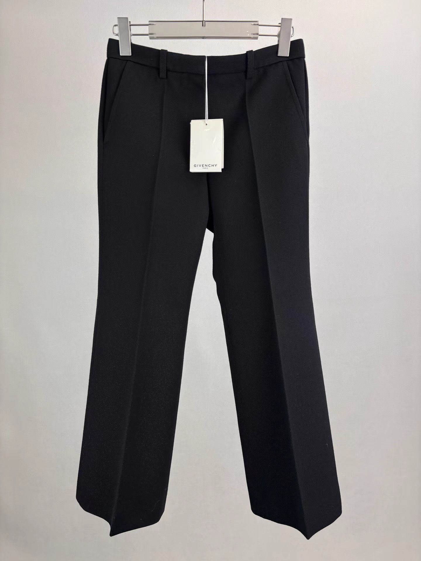 Givenchy GIVENCHY Black Wool Trousers Size US 34 / EU 50 - 1 Thumbnail