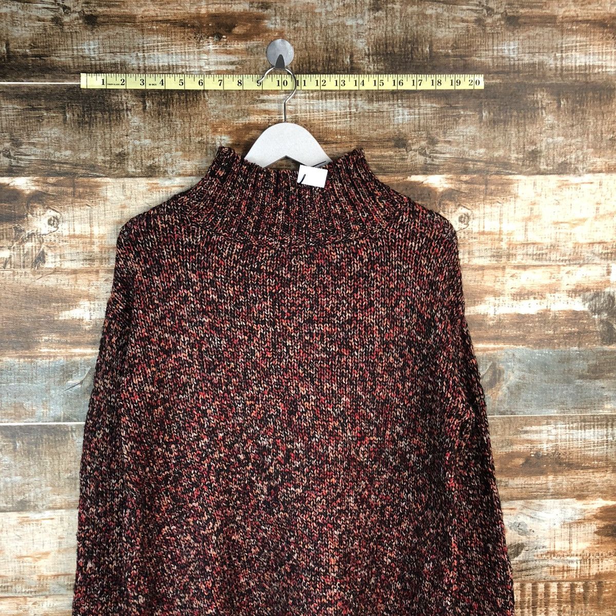 Homespun Knitwear × Japanese Brand Japanese Brand Maroon Knitwear sweatshirt #A1811 Size M / US 6-8 / IT 42-44 - 2 Thumbnail